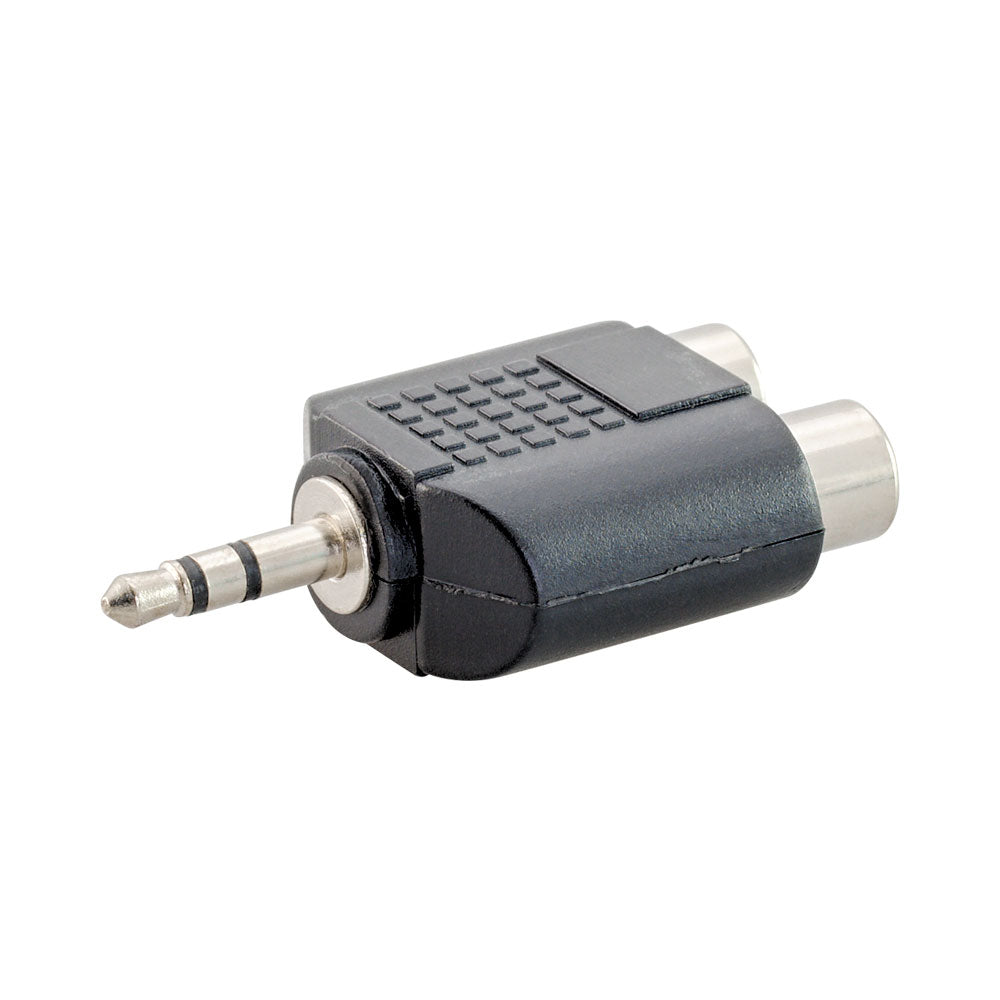VCOM CA501 3.5MM STEREO MALE TO 2 RCA FEMALE ADAPTER