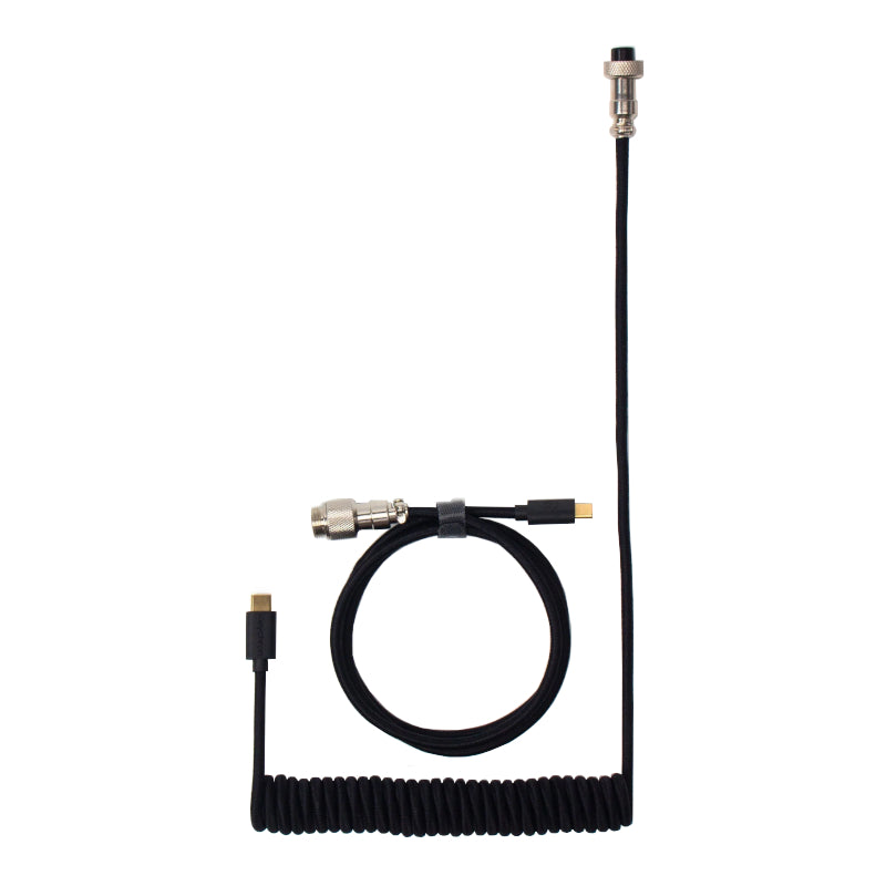 Keychron Coiled Aviator Cable - Black/Straight – image 2
