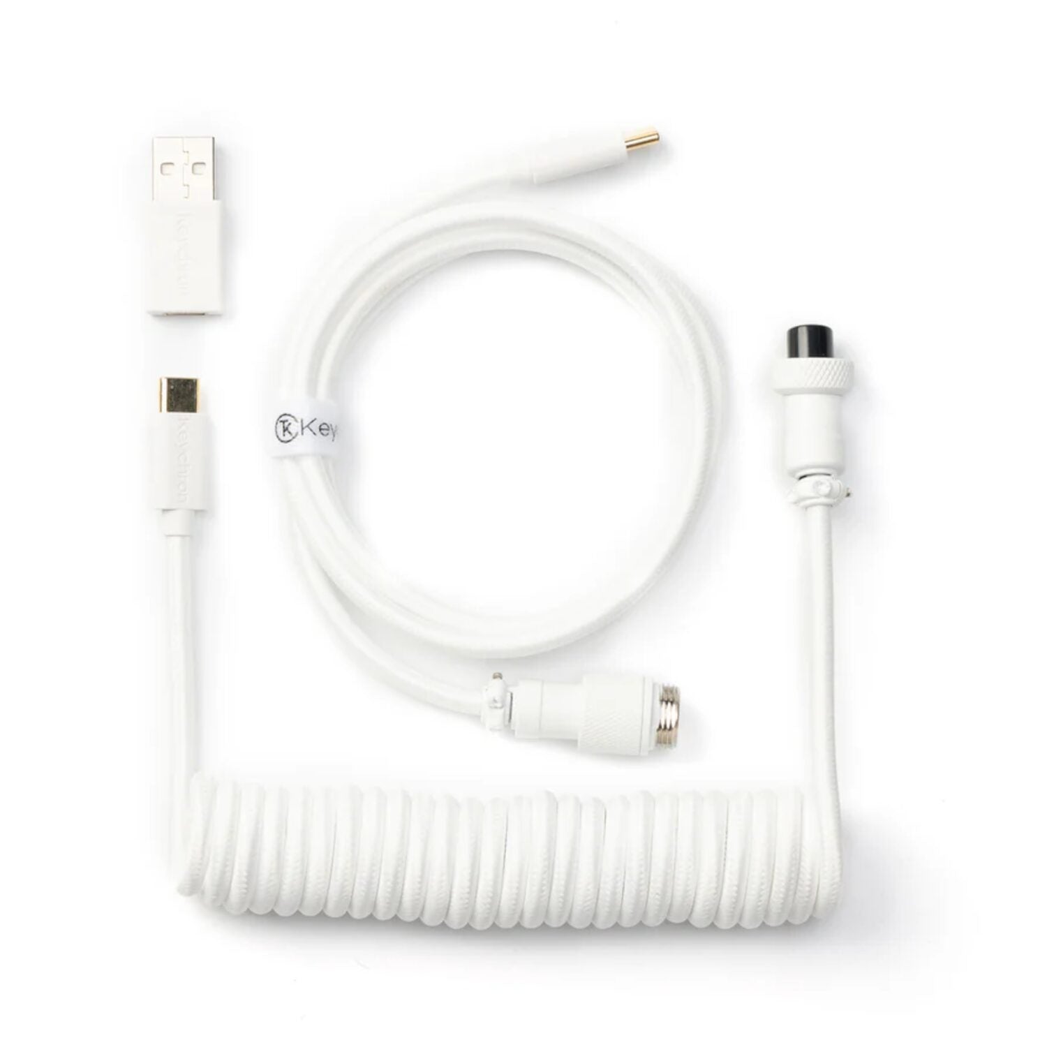 Keychron Coiled Aviator White Cable – image 2