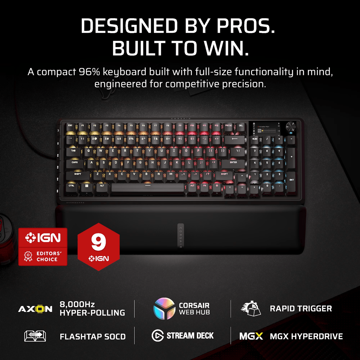 Corsair VANGUARD PRO 96 Hall Effect Gaming Keyboard – image 2