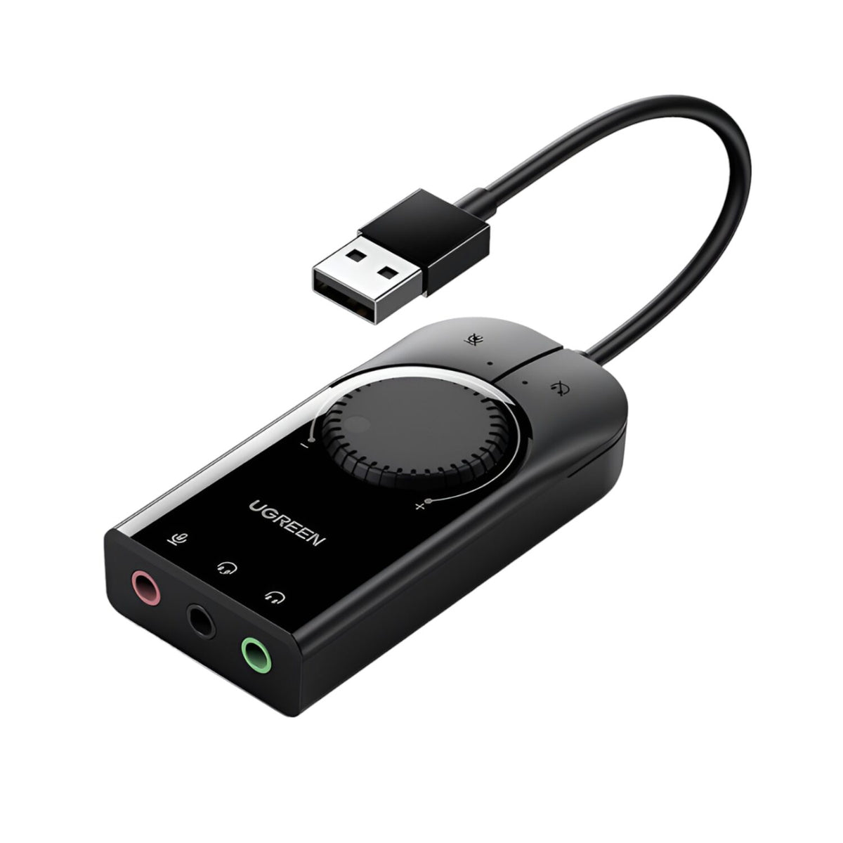 UGREEN CM129-40964 USB-A to 3.5mm External Stereo Sound Adapter - Black – image 2