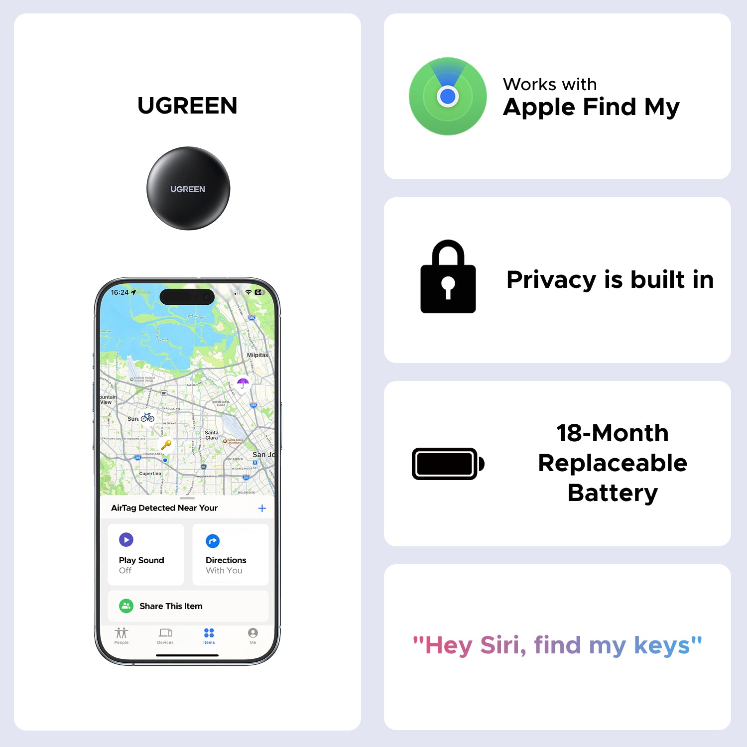 UGREEN FineTrack Mini Smart Finder for Apple Devices – image 9