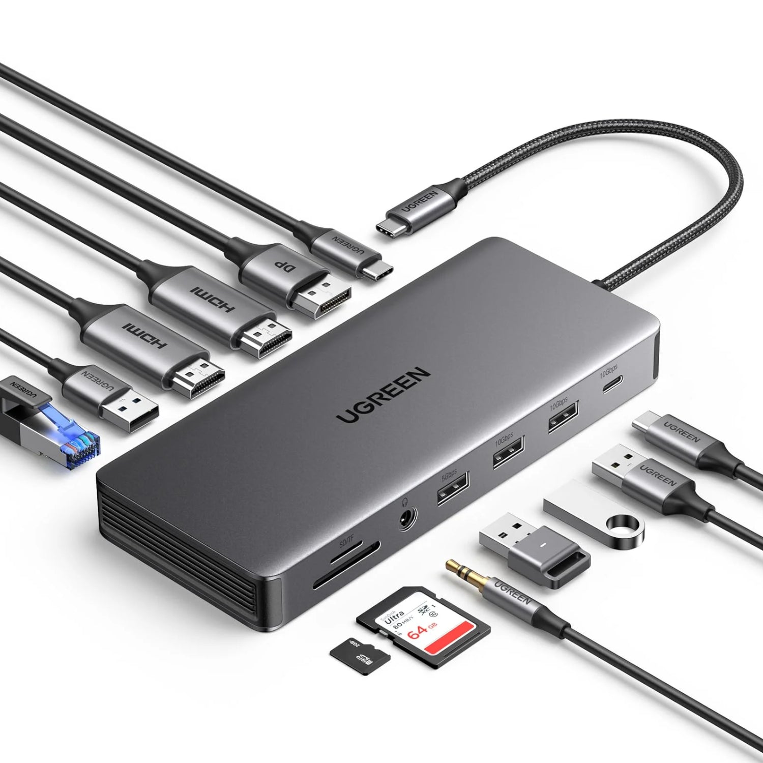 UGREEN CM681 Revodok Pro 13-in-1 USB Type-C HDMI and DisplayPort Docking Station – image 3