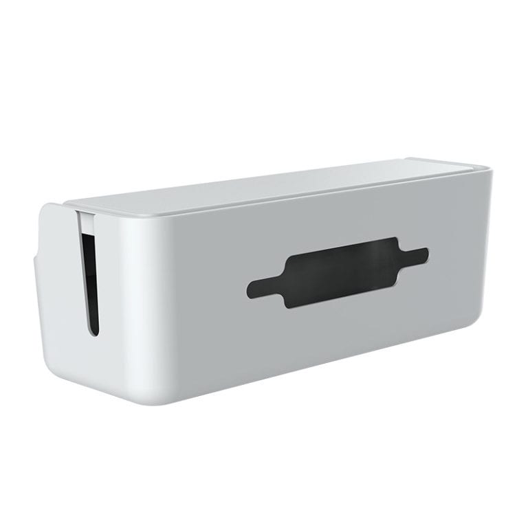 ORICO Multiplug & Surge Protector Storage Box with Device Mount – White