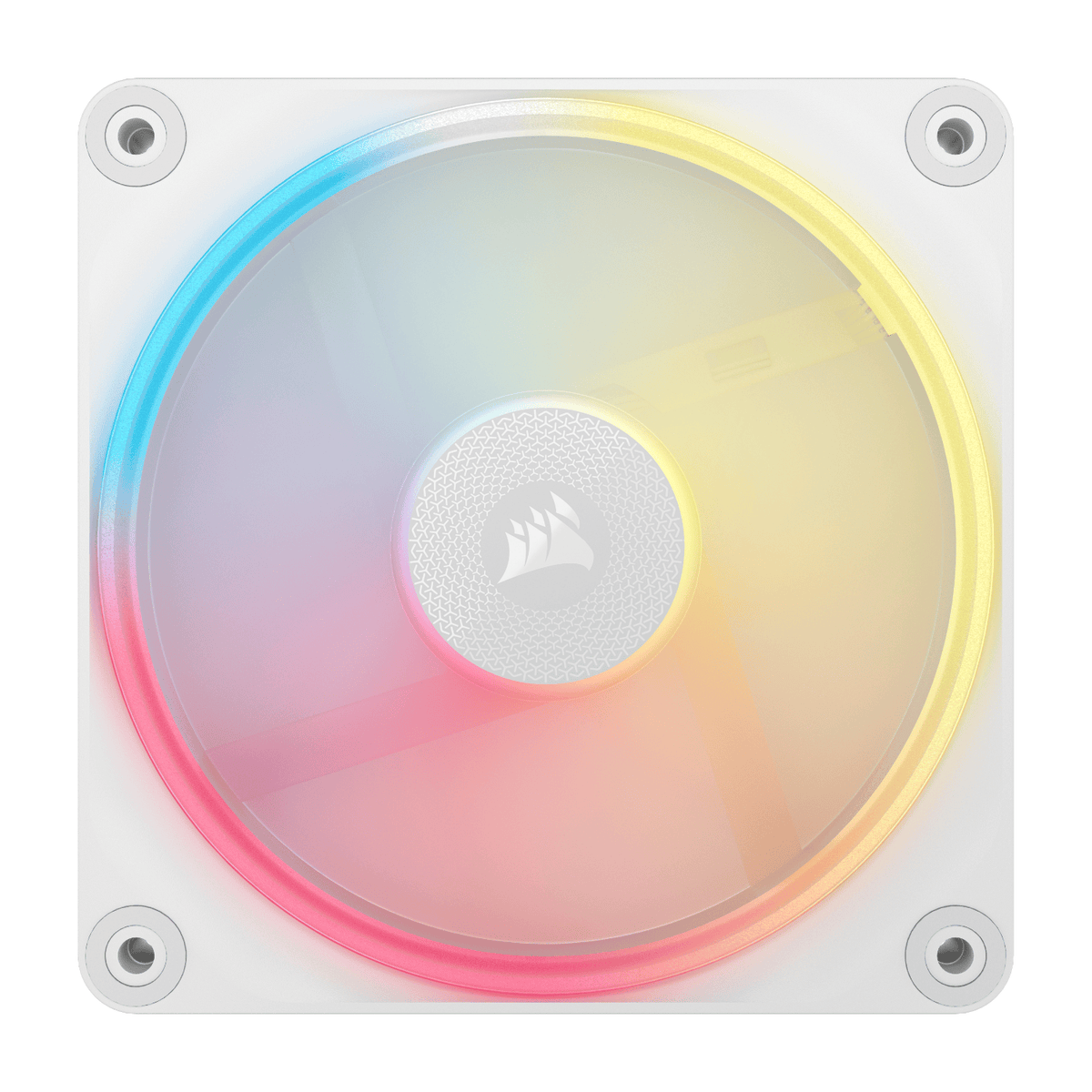 Corsair iCUE LINK LX120-R RGB 120mm PWM Reverse Fan Expansion – White – image 2