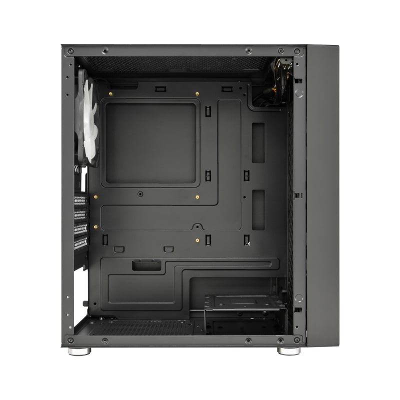 FSP CST130 Basic Micro-ATX Gaming Chassis Acrylic side panel – Black