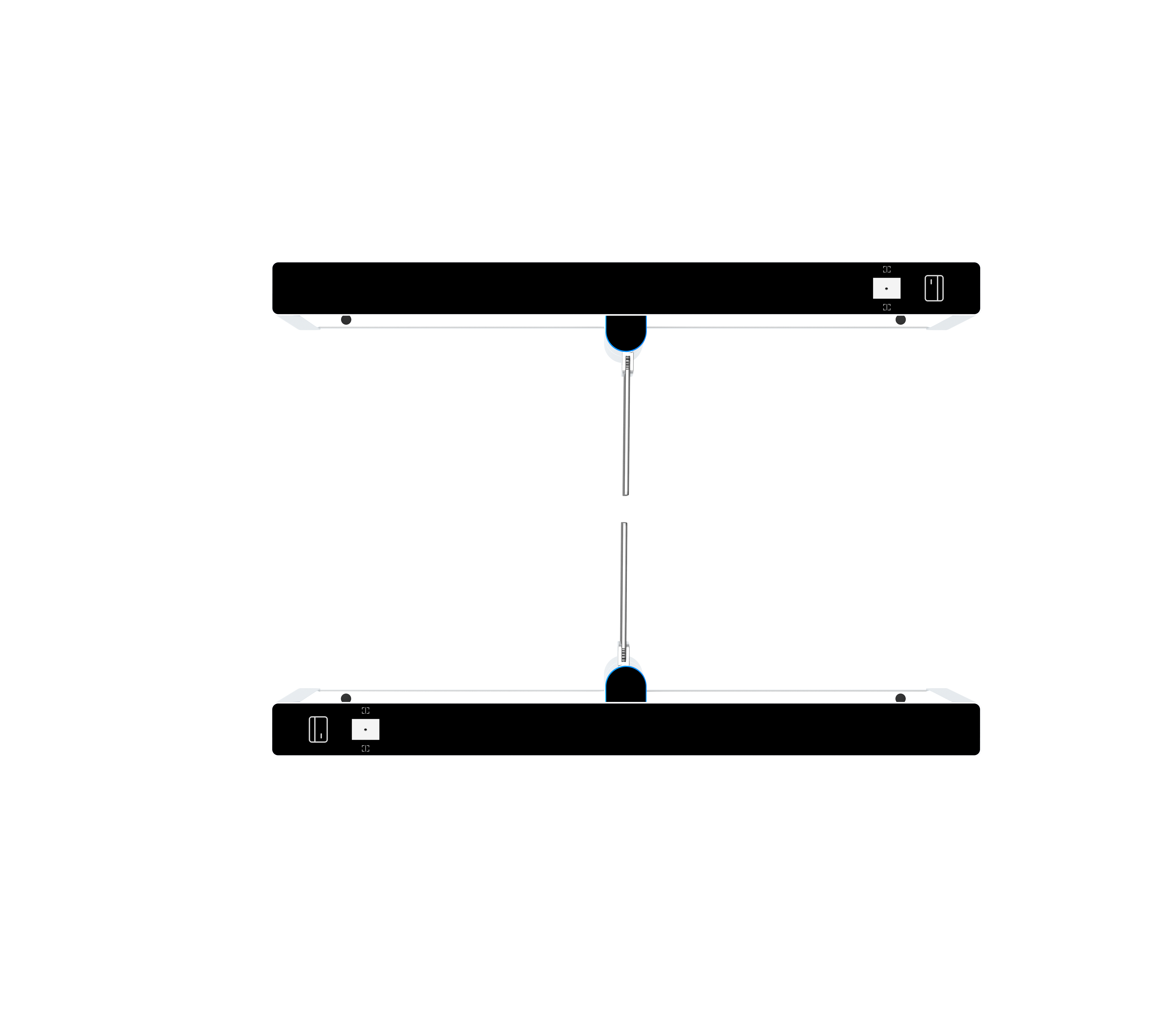 ZKTeco Comet Series - S1000 Swing Barrier - Face QR & RFID