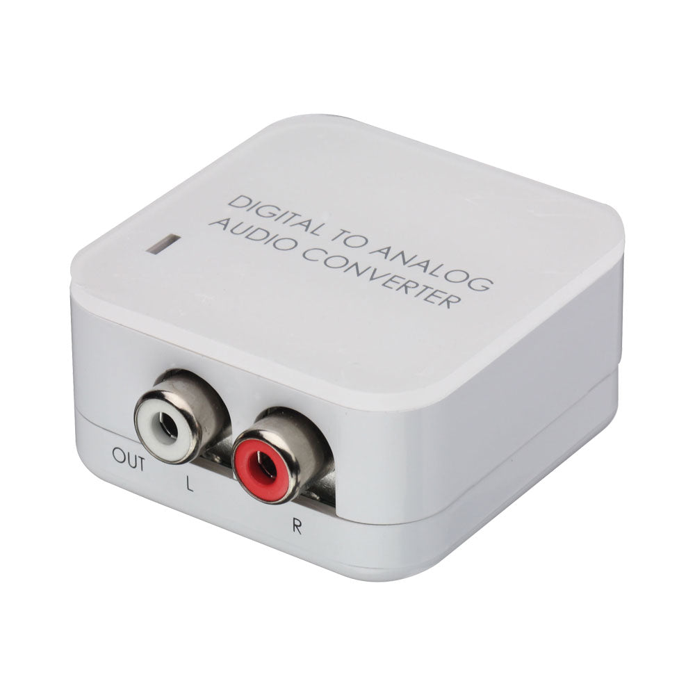 TOSLINK/OPTICAL (IN) TO RCA ANALOGUE AUD(OUT)
