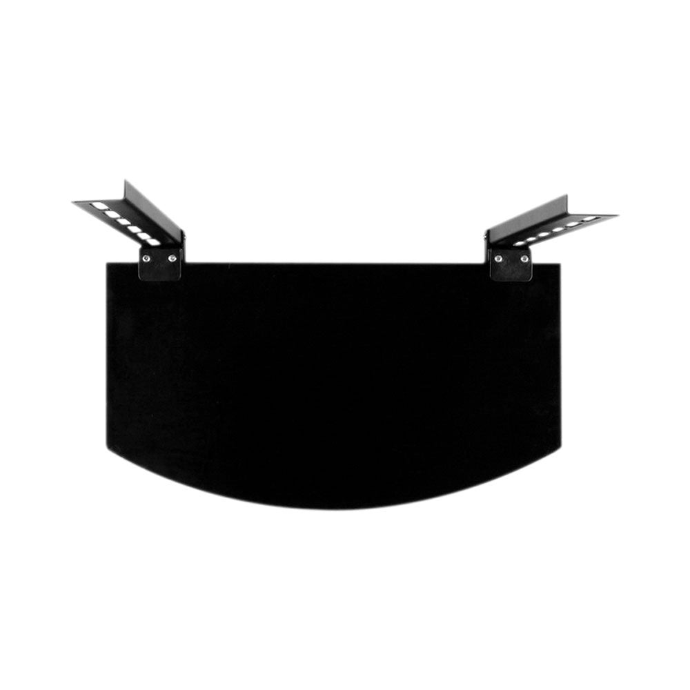 BRACKET DVD, 1 SHELF STEEL, GLASS 5MM UP TO 10KG*