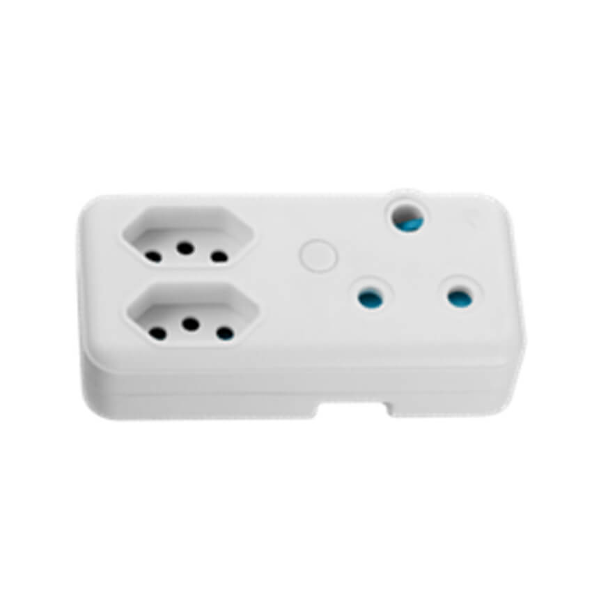 Ellies 3-Way Adaptor - White