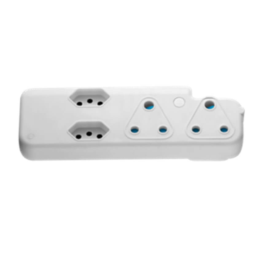 Ellies 4 Way Adaptor - White