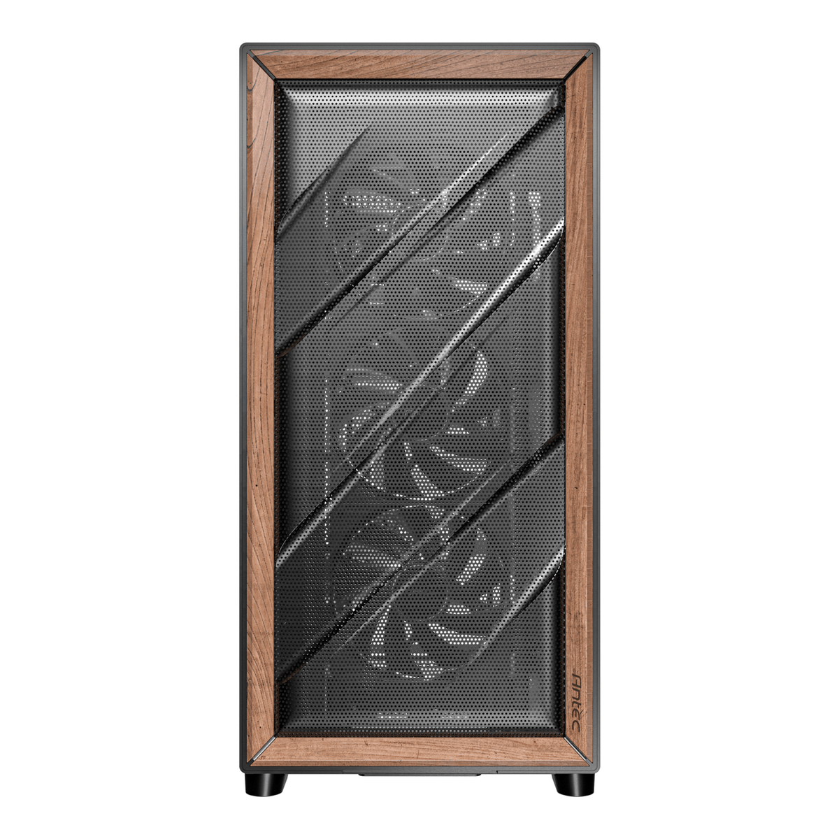 Antec FLUX SE E-ATX | ATX | Micro-ATX | ITX Mid-Tower Gaming Chassis Wood Front Panel- Black – image 2