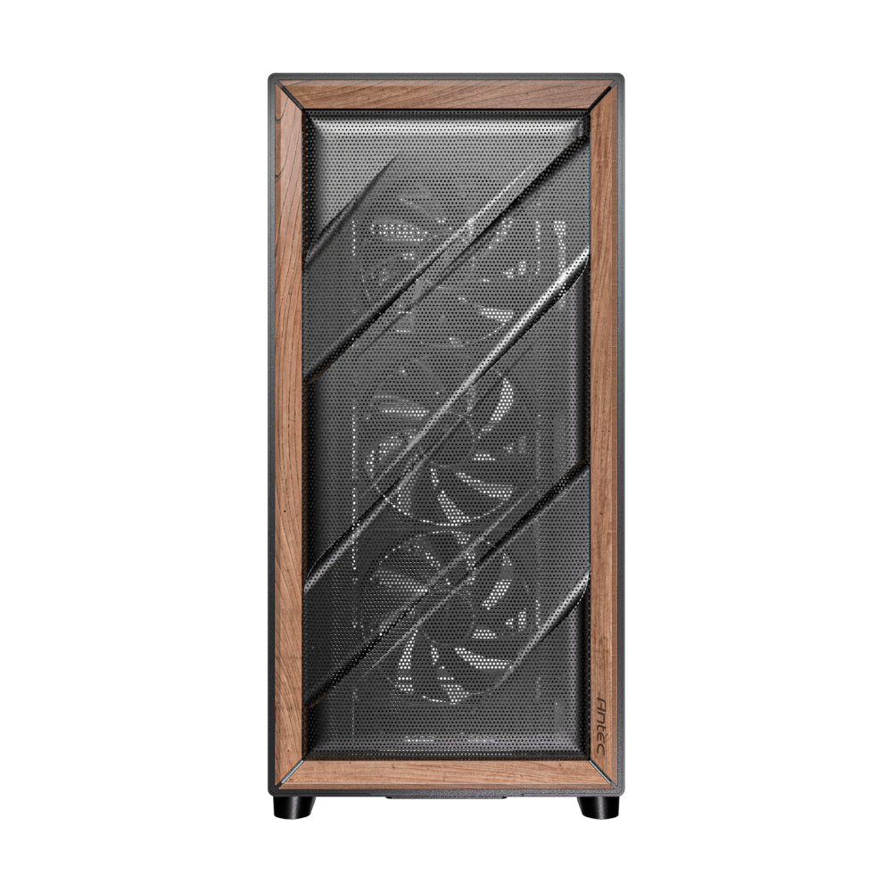 Antec FLUX ATX WOOD Mid Tower Gaming Chassis – Black – image 2