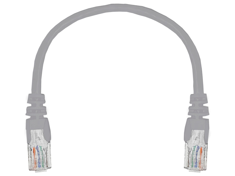Linkbasic 22cm UTP Cat5e Flylead Grey
