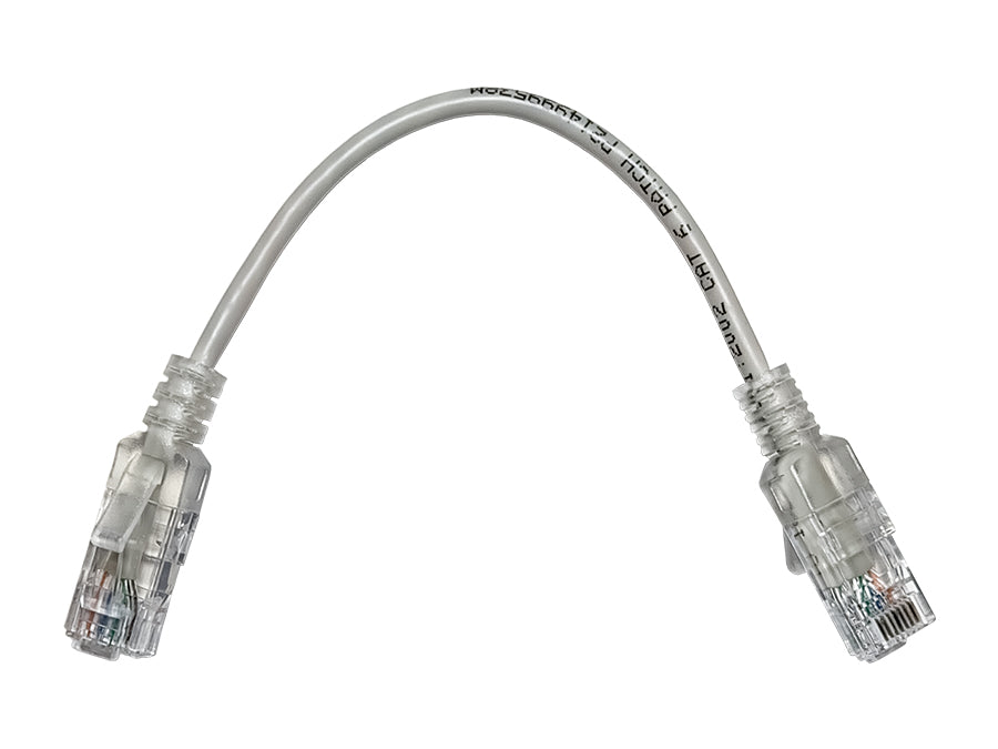 Linkbasic 22cm UTP Cat6 Nano Thin Patch Cable Grey