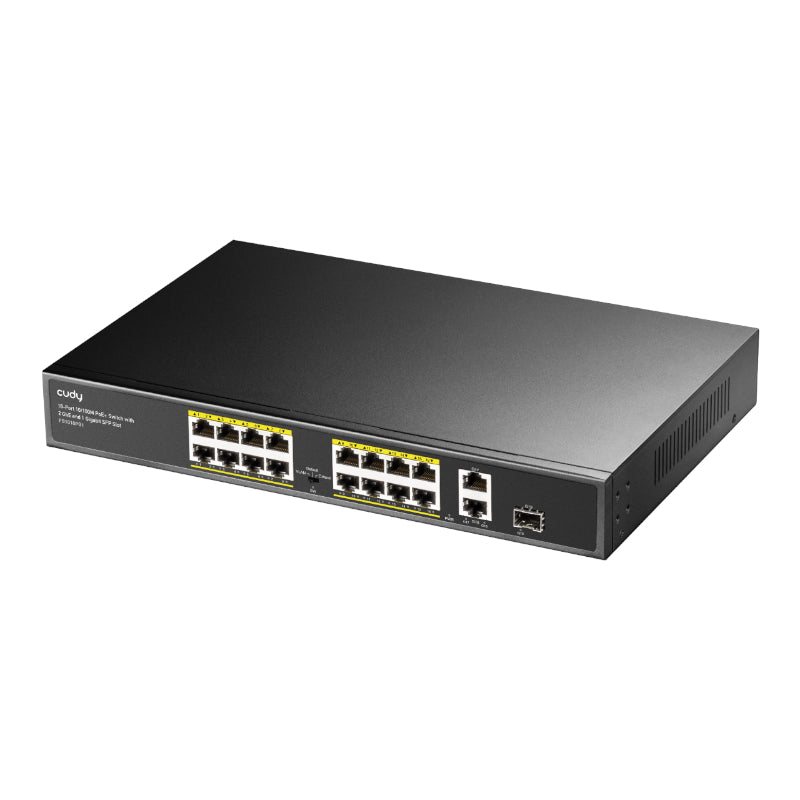 Cudy 16-Port Unmanaged PoE+ Switch - Rack Mount – image 2
