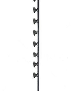 F/Pole - 8Line Angle Tube Shield Black