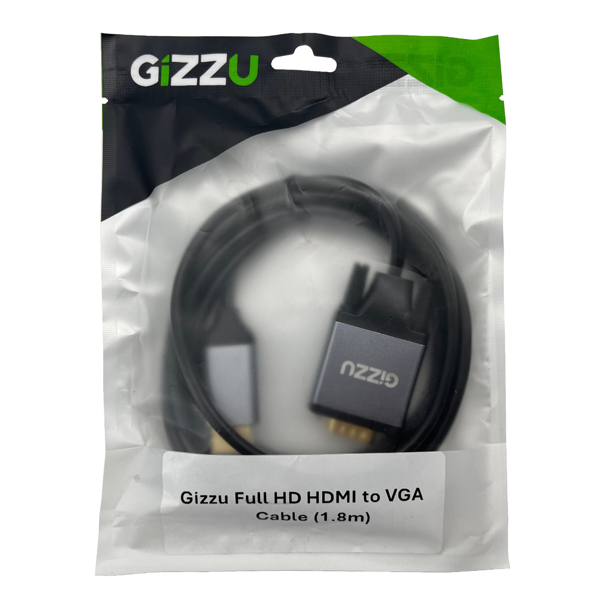 Gizzu Full HD HDMI to VGA Cable (1.8m) - Black – image 2