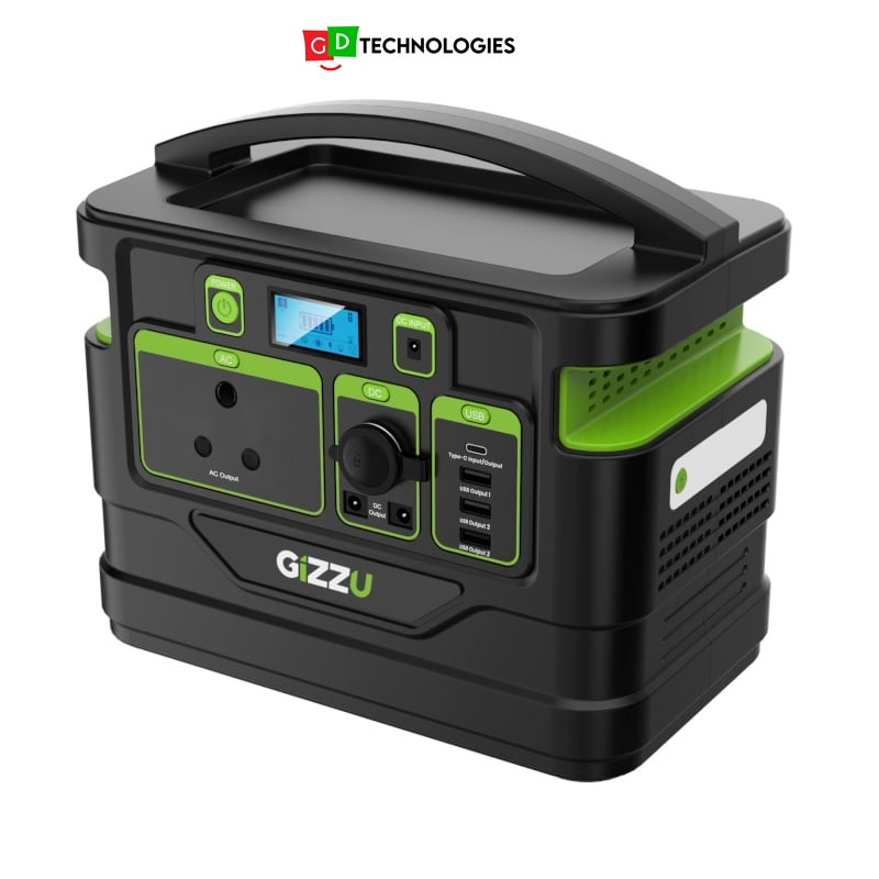 GIZZU 518Wh Portable Power Station 1 x 3 Prong SA Plug Point