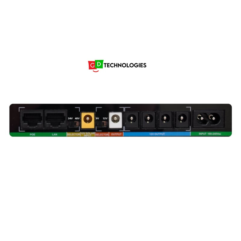 GIZZU 60W 65Wh 17600mAh Mini POE DC UPS – Black