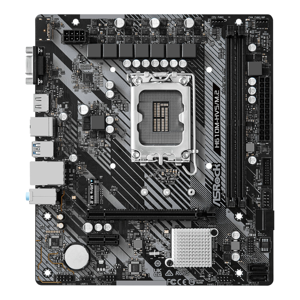 ASRock H610M-HVS/M.2 R2.0 Intel LGA 1700 m-ATX Motherboard – image 2