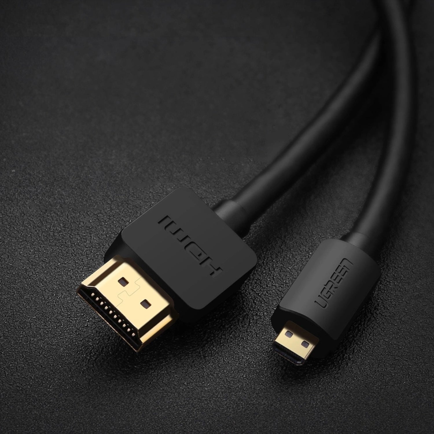 UGREEN HD127 Micro HDMI to HDMI 2.0 Cable 1.5M - Black – image 2
