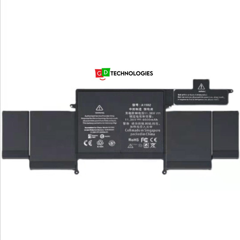 A1582 MACBOOK RETINA 13" 11.42V 6559MAH 74.9WH REPLACEMENT BATTERY