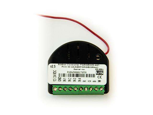 Fibaro LED Light Controller, Compatible with RGB/RGBW LEDS & 12-24V Light Sources. Supports up to 4 Analogue Sensors 0-10V