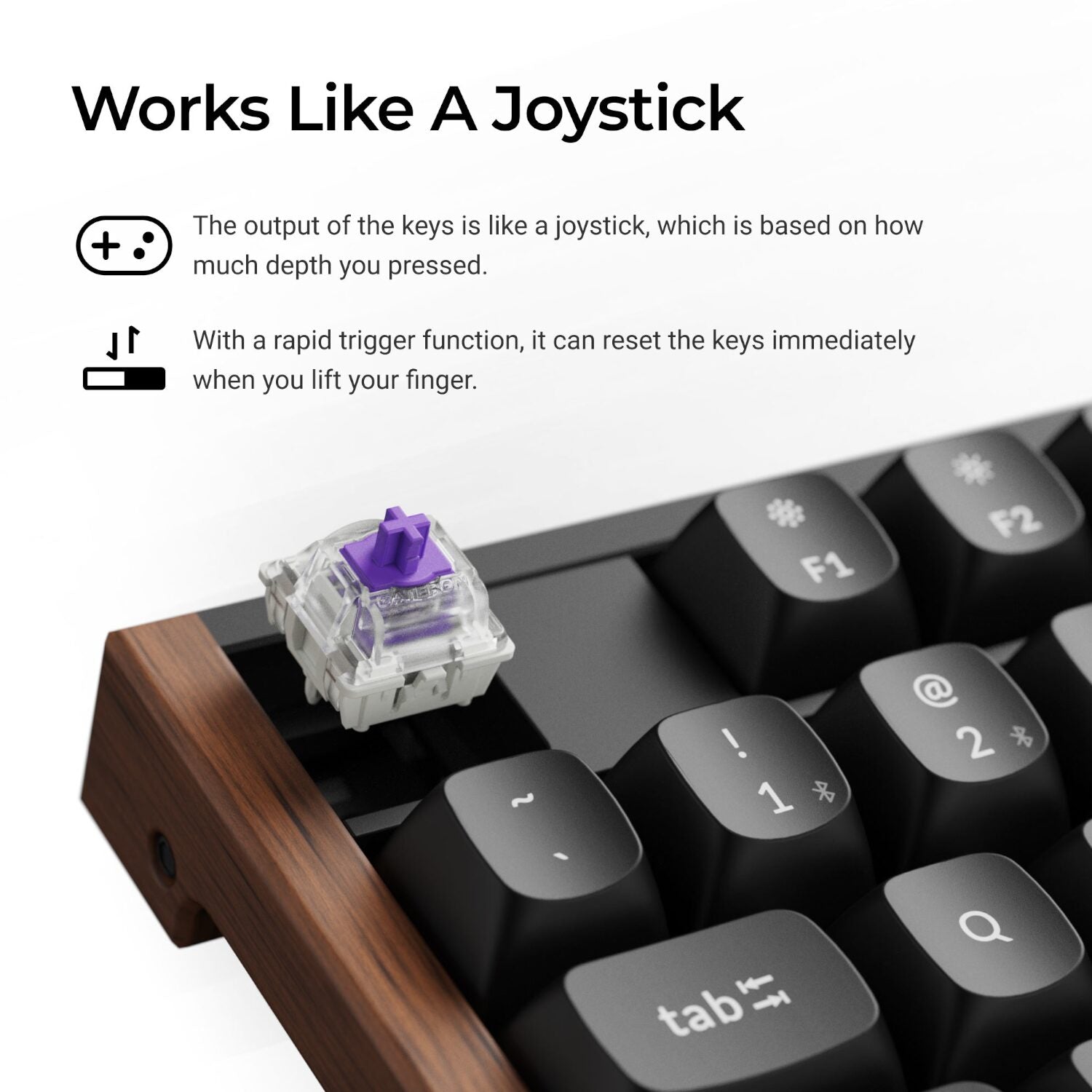 Keychron K10 HE 100% Wireless Magnetic Gaming Keyboard Nebula Switches – Black – image 4
