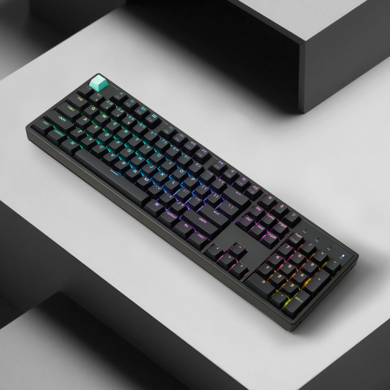 Keychron K10 HE 100% Hot-Swap Gateron Dbl-Rail Nebula Switch RGB Wireless Keyboard - Black – image 6