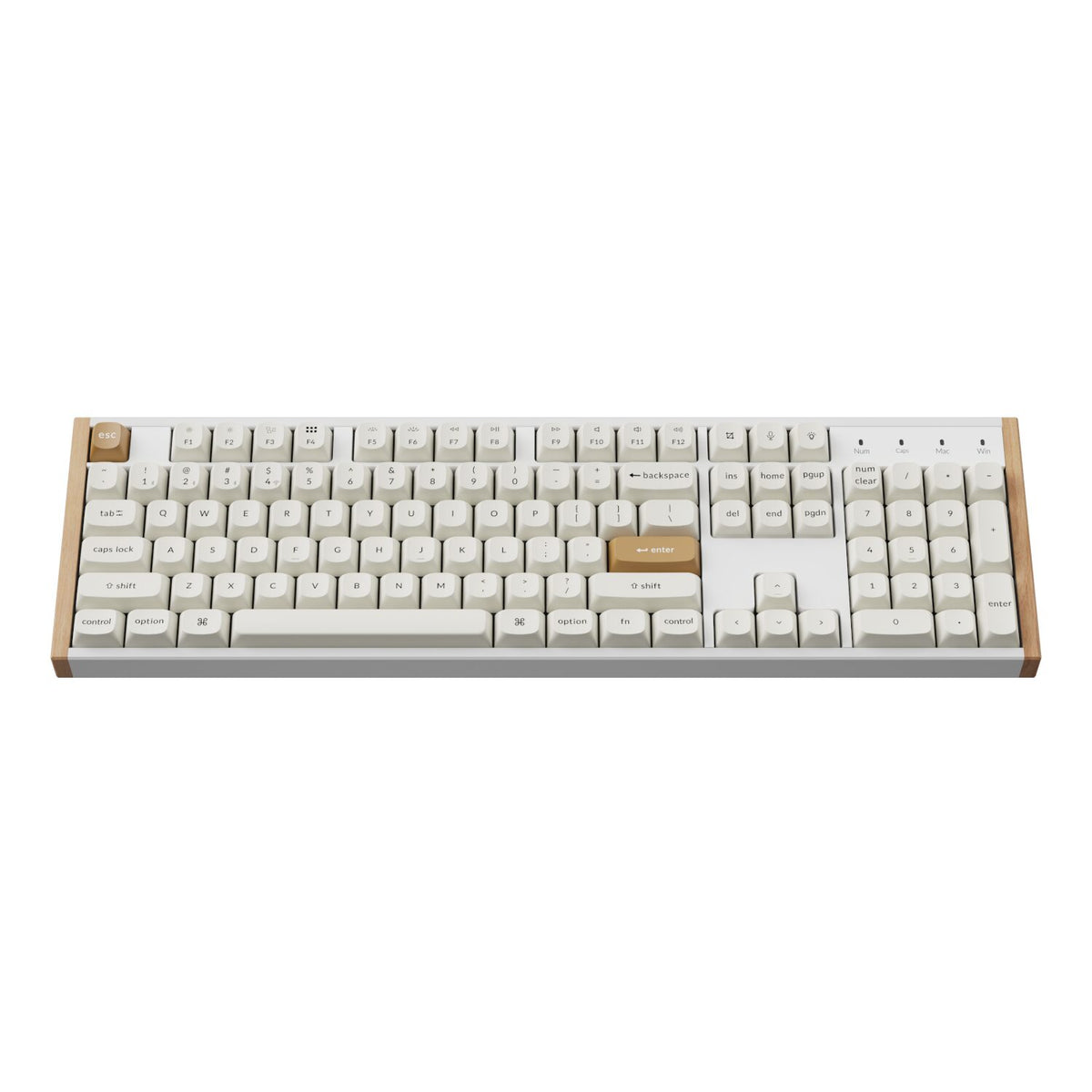 Keychron K10 HE Special Edition Full-size Hot-Swap Gateron Dbl-Rail Nebula Switch RGB Wireless Keyboard - White (Wood + Al) – image 3