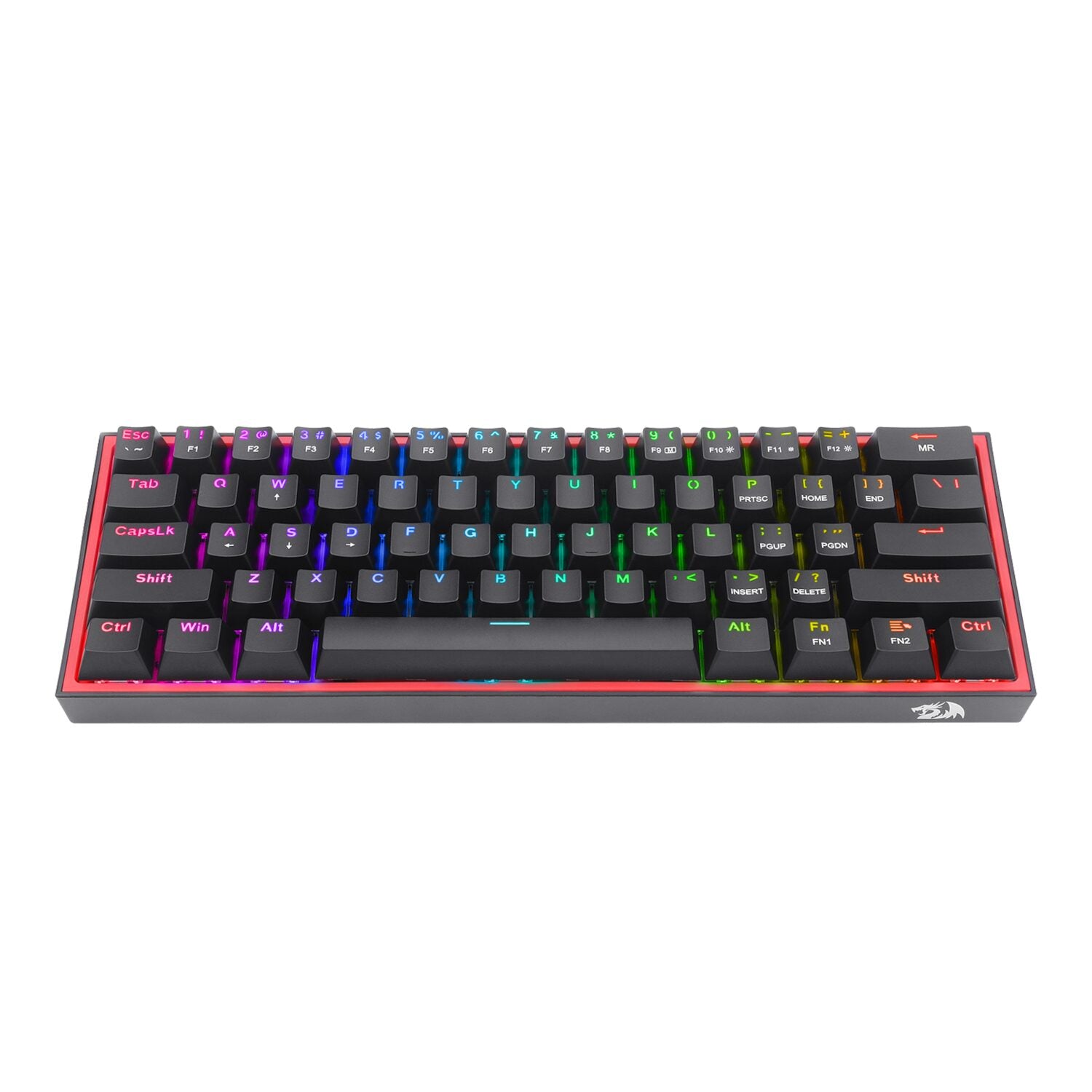 Redragon K616 FIZZ Pro 61-Key RGB Mechanical Gaming Keyboard – Black (60%, RGB, Wireless/Wired, Hot-Swappable) – image 2
