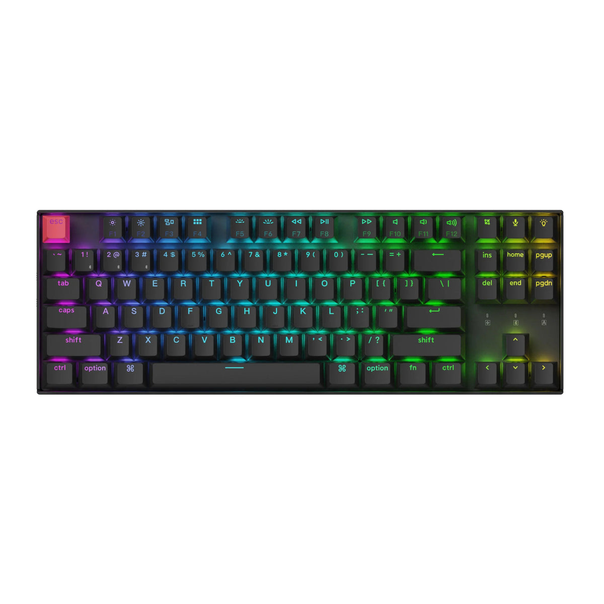 Keychron K8 QMK 80% TKL Wireless Mechanical Keyboard V2 Red Switches - Black – image 2