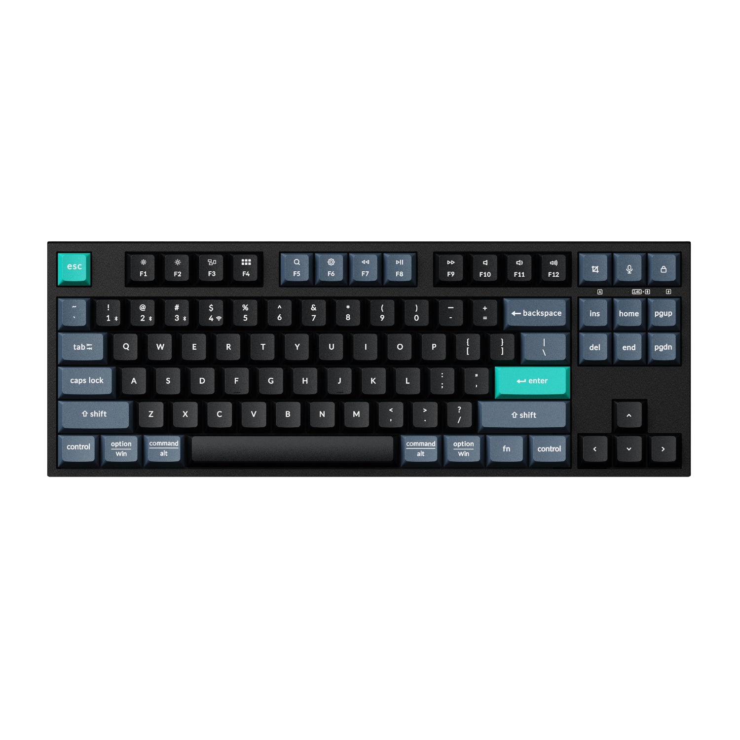 Keychron B33 80% TKL Wireless Keyboard and Mouse Combo – Black/Green – image 3