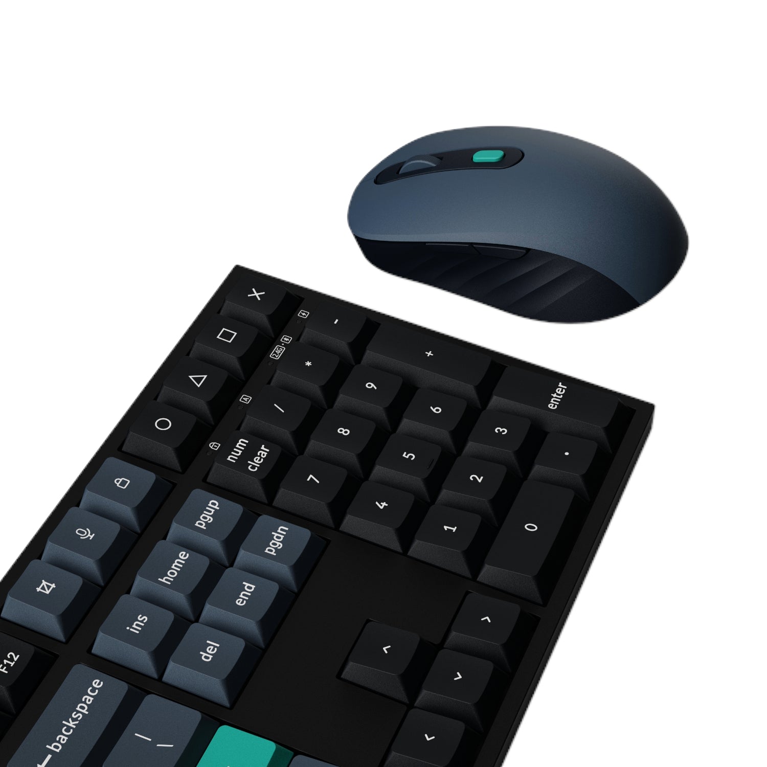 Keychron B36 100% Layout Wireless Keyboard and Mouse Combo – Black/Green – image 3