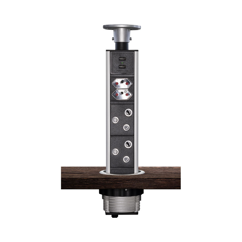 POP-UP COLUMN (80MM) 2X SA, 2X NSA, 2X USB 2.1A,..