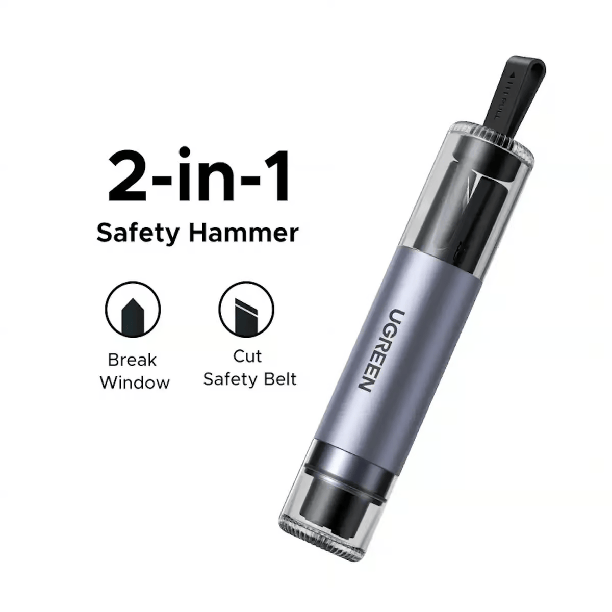 UGREEN 2-in-1 Car Window Breaker and Safety Belt Cutter – image 2
