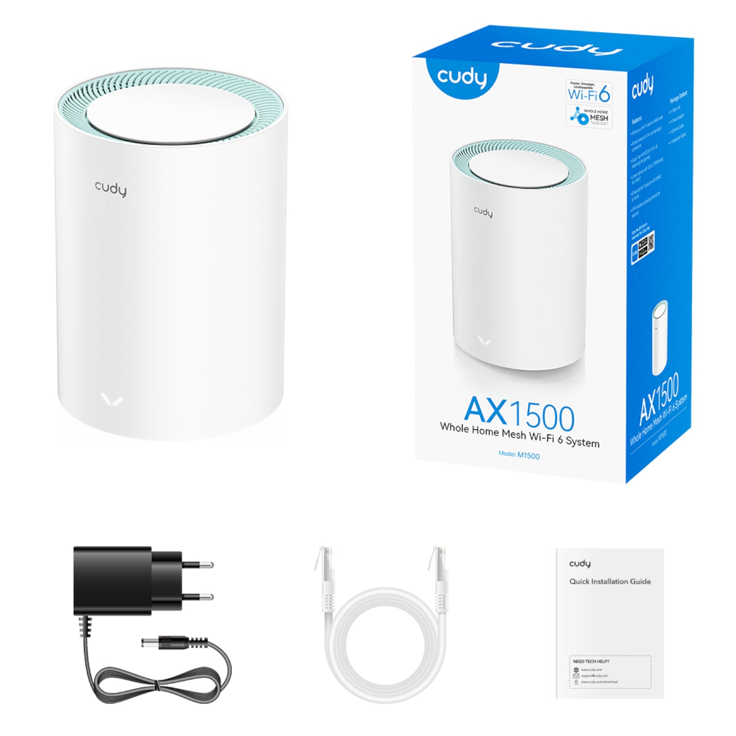 Cudy AX1500 Gigabit Mesh Wi-Fi 6 System – 1 Pack – image 2