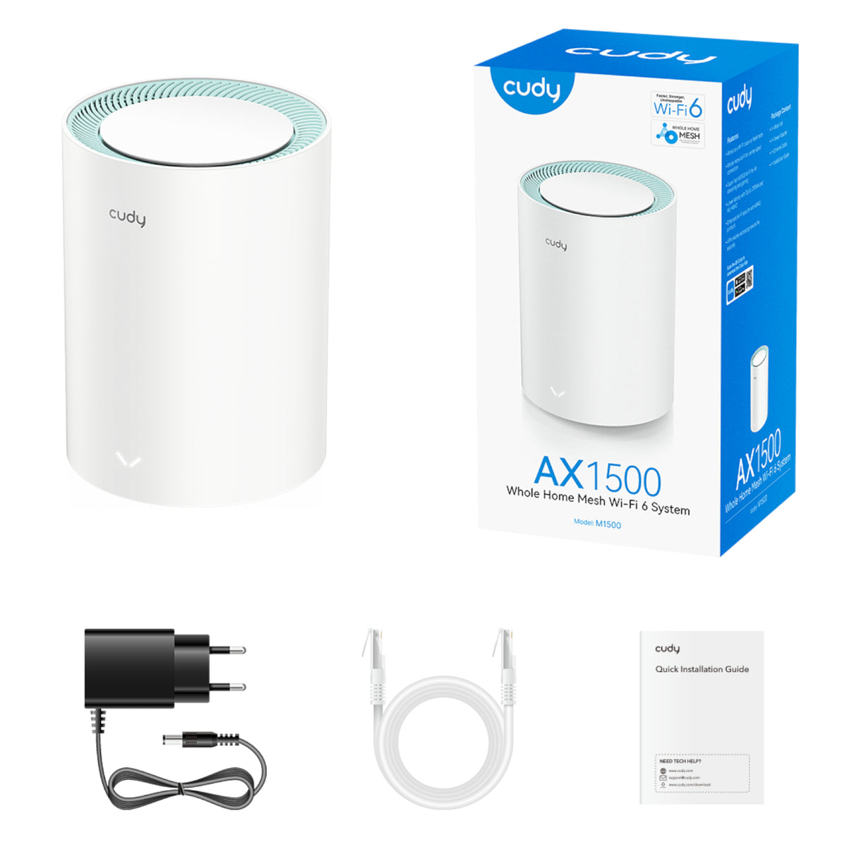 Cudy AX1500 Gigabit Mesh Wi-Fi 6 System – 1 Pack – image 2