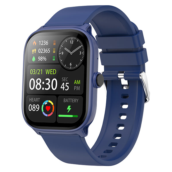 MT310 Smart Watch 2.01" HD IPX68 with BT Calls Sports HR BP BO - Blue