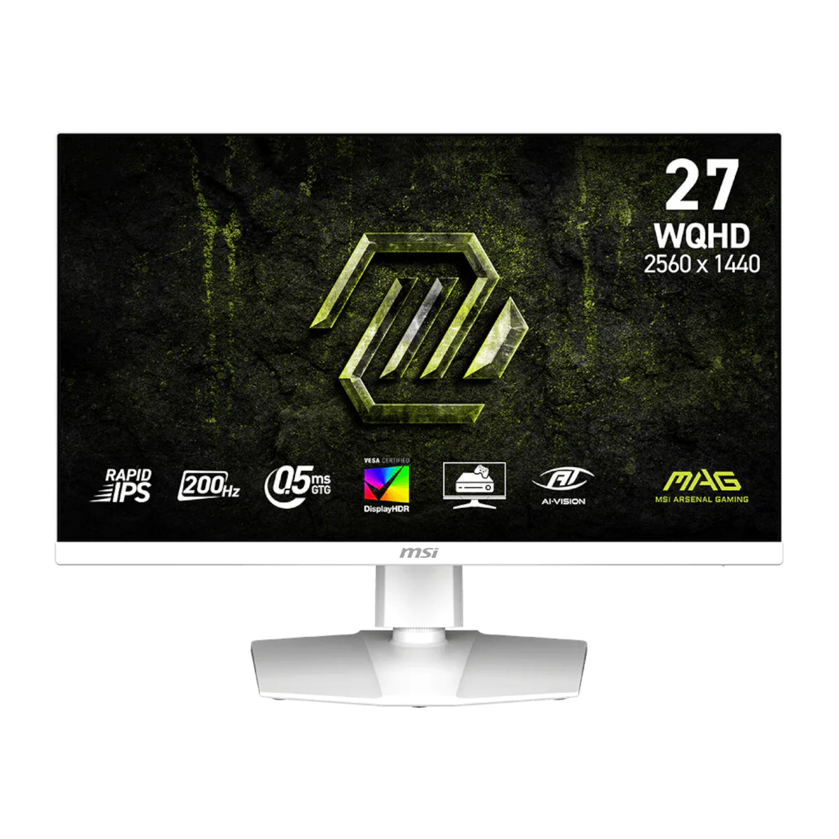 MSI MAG 274QRFW E20 27" WQHD 200Hz IPS Gaming Monitor - White