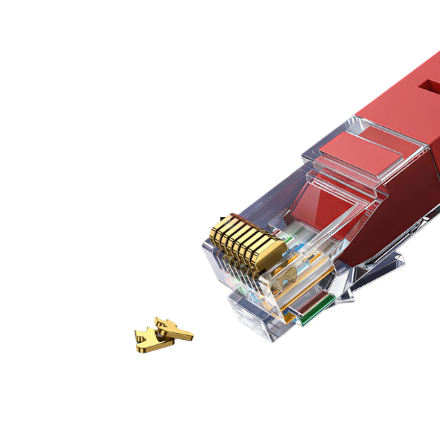 UGREEN RJ45 CAT6 1m LAN Network Cable – (1Gbps, 250MHz) – Red – image 3