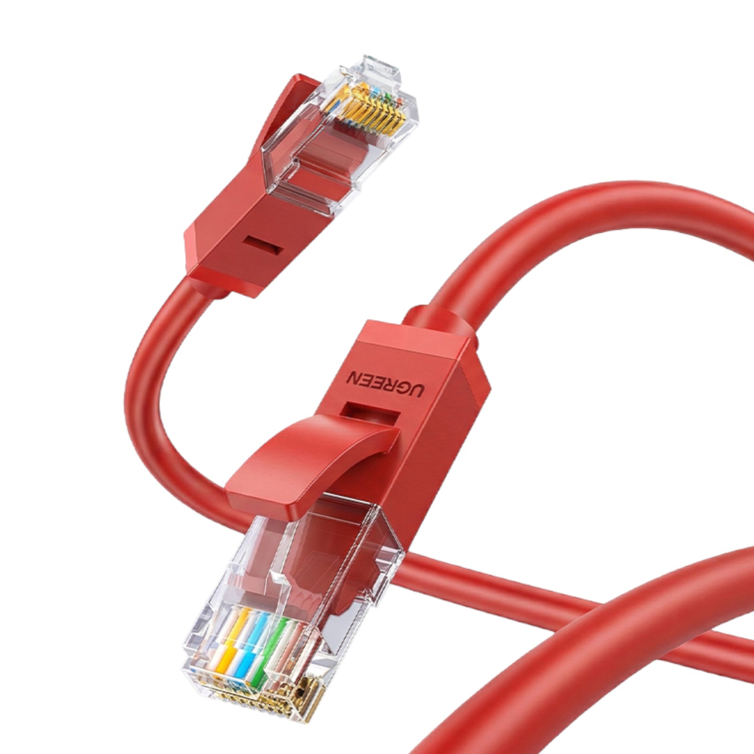 UGREEN RJ45 CAT6 1m LAN Network Cable – (1Gbps, 250MHz) – Red – image 4