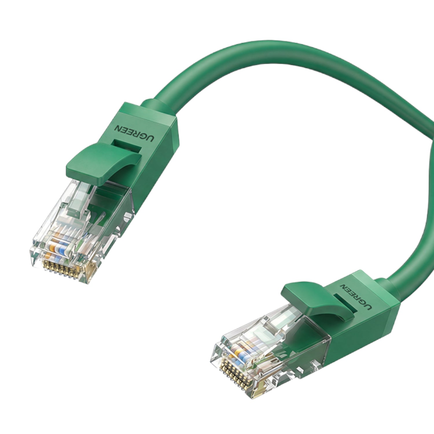 UGREEN RJ45 CAT6 0.5m LAN Network Cable - (1Gbps, 250MHz) – Green – image 2