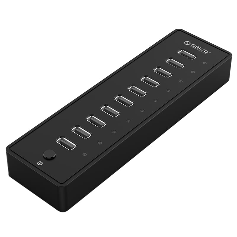 ORICO 10 Port 30W Additional Power USB2.0 Hub