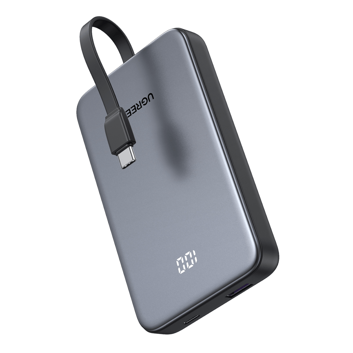 UGREEN 10000mAh 20W Power Bank with Built-in Cable – image 2