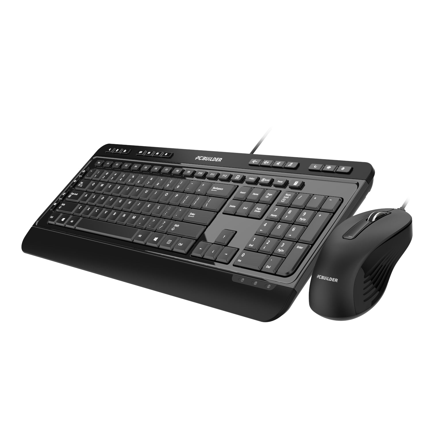 PCBuilder ALPHA Silent Wired Keyboard and Mouse Combo – image 2