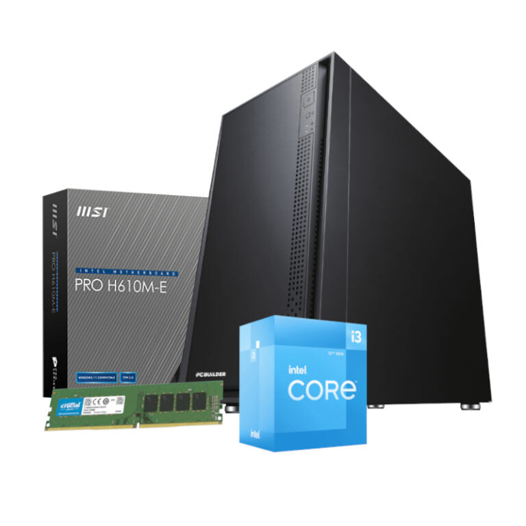 PCBUILDER I3-13100 UHD730 16GB 1TB W11P