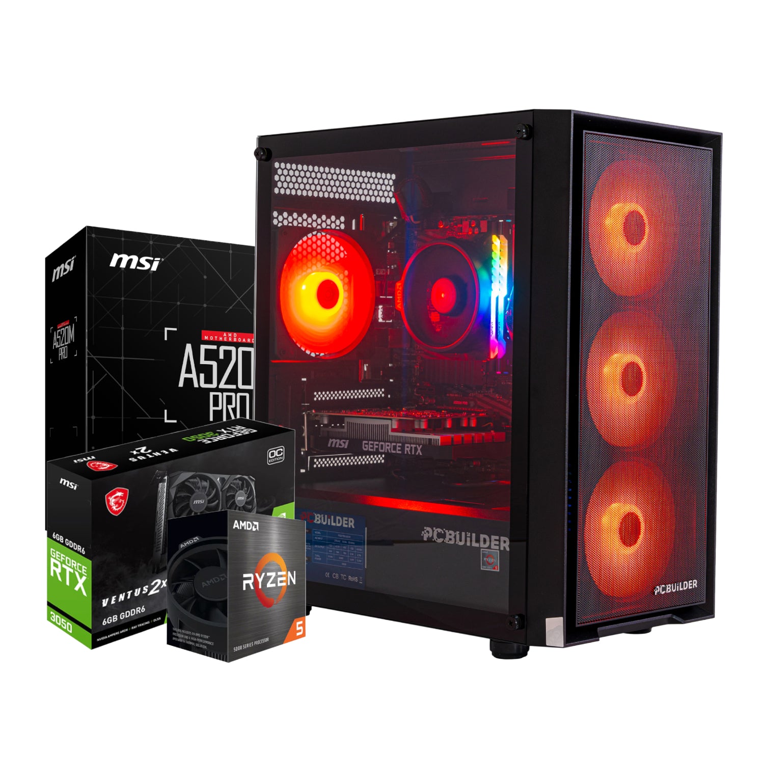 PCBuilder Ryzen 5 5500 SCOUT Windows 11 Gaming PC – image 2