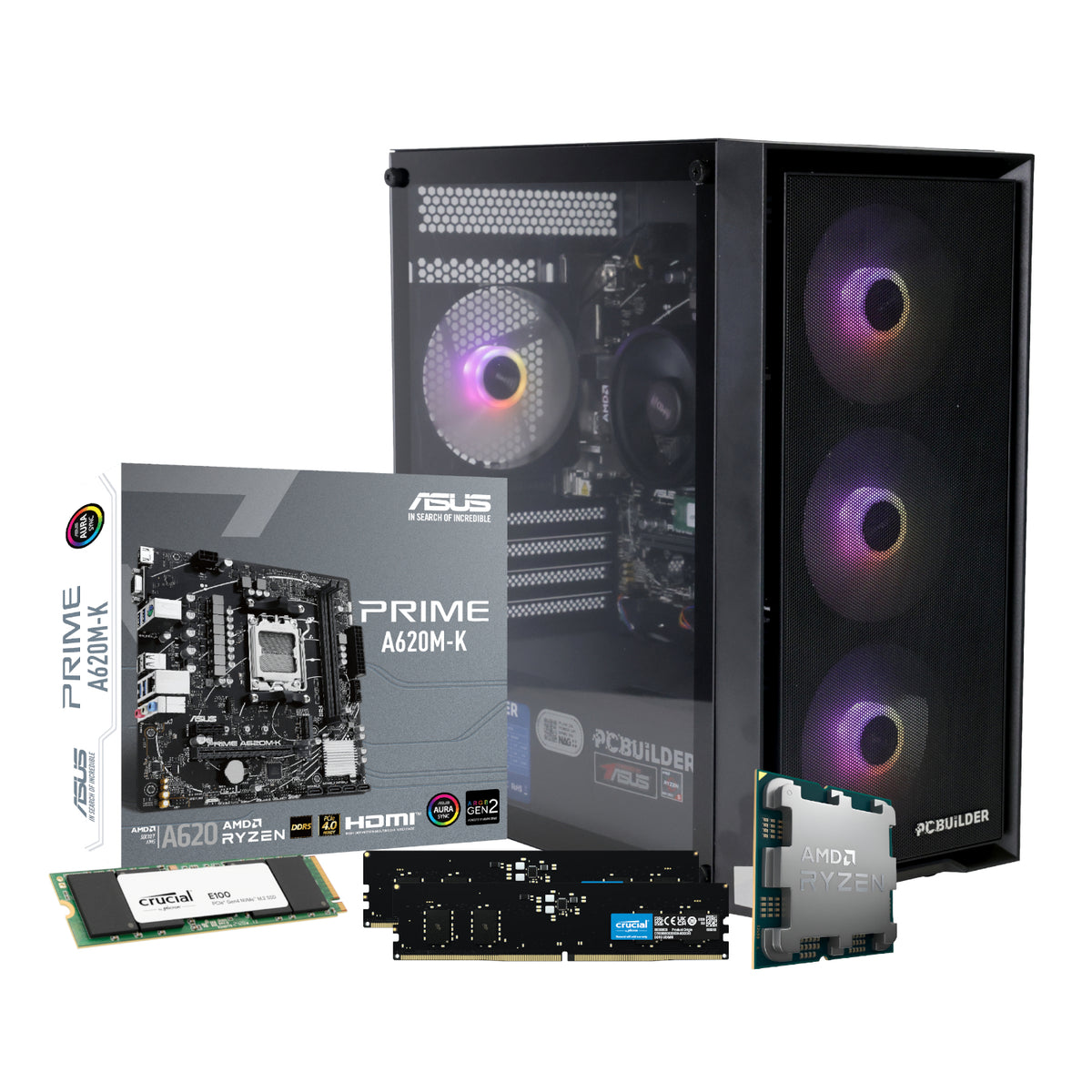 PCBuilder Ryzen 5 8600G WARDEN Windows 11 Gaming PC – image 2